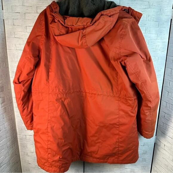 L.L. Bean Womens Winter Fleece Hooded Coat pockets rain snow resistant plus size - Picture 2 of 11